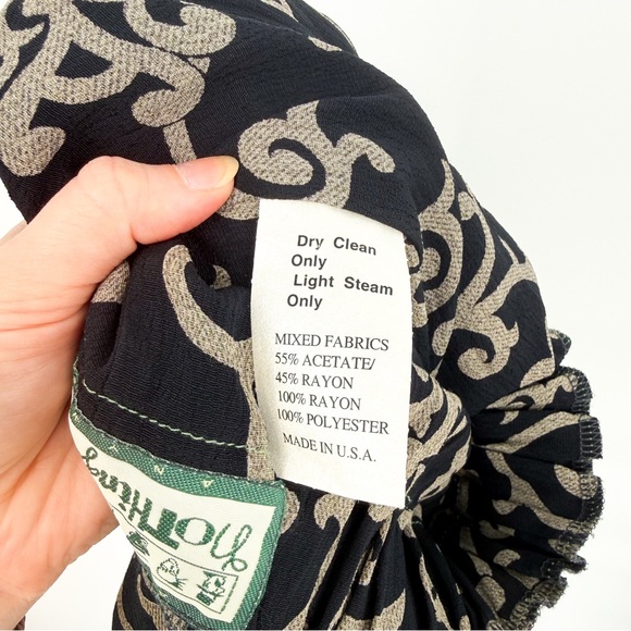 Vintage Nothing Matches Artsy Mixed Print Lagenlook Straight Leg Pants Size 1 - Picture 10 of 12